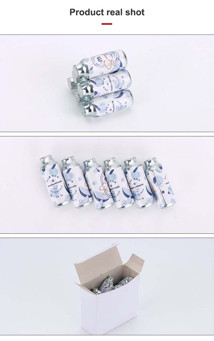 Food Grade CO2 Cartridges for Seltzer Water